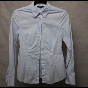 Light blue button down